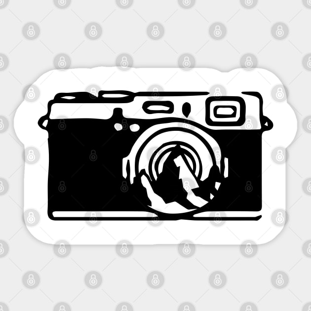 Mountain Camera Sticker by Nataliatcha23